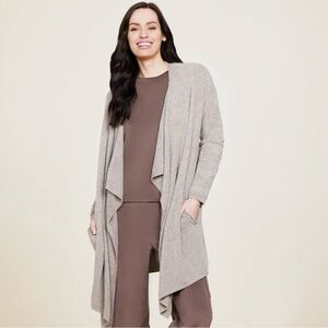 Barefoot Dreams Cozychic Lite Island Cardigan In Nickel Size XL